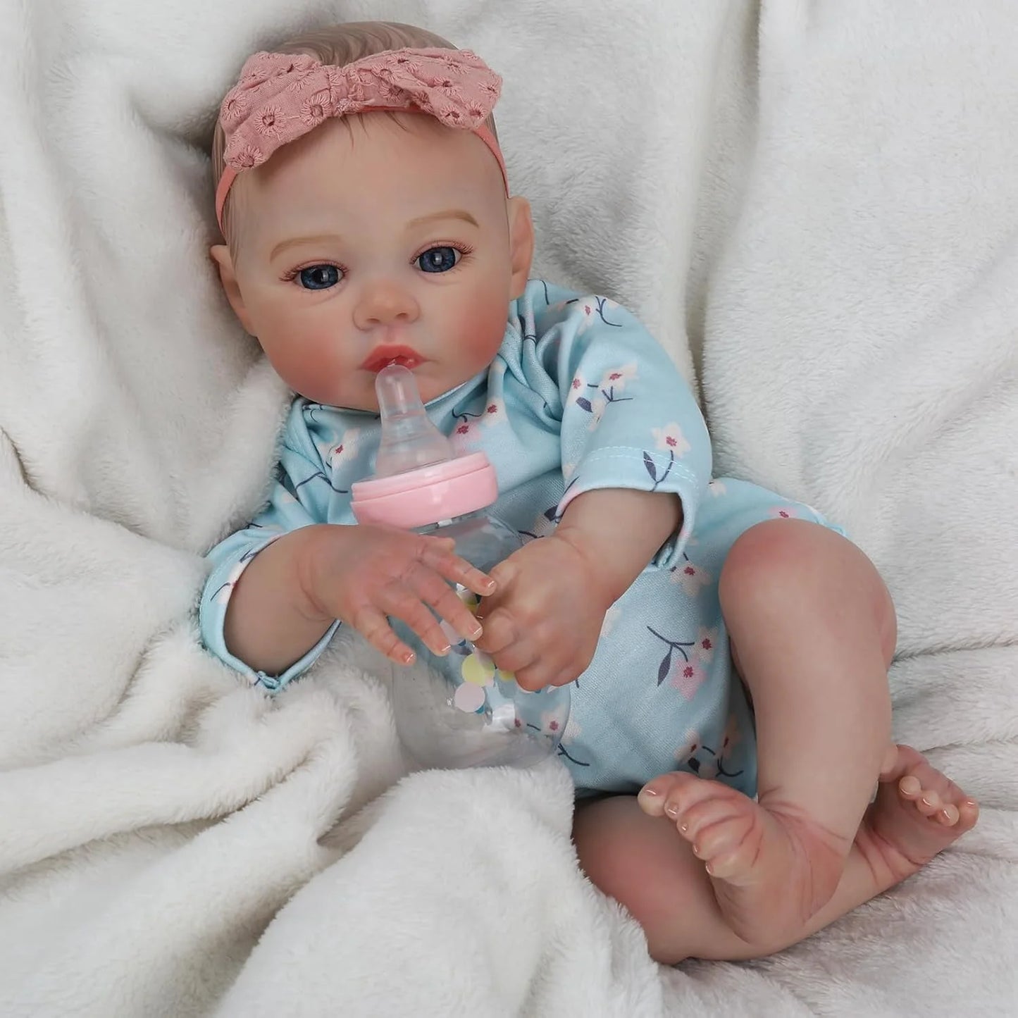 Risbecko Realistic Reborn Baby Doll Handmade Gift For Girls
