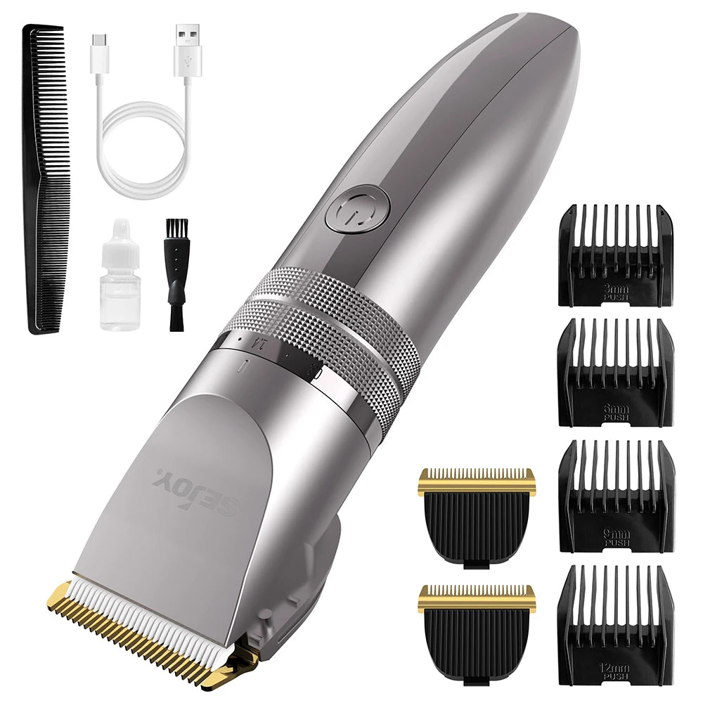 SEJOY Electric Hair Trimmer for Men Cordless Rechargeable Shaver