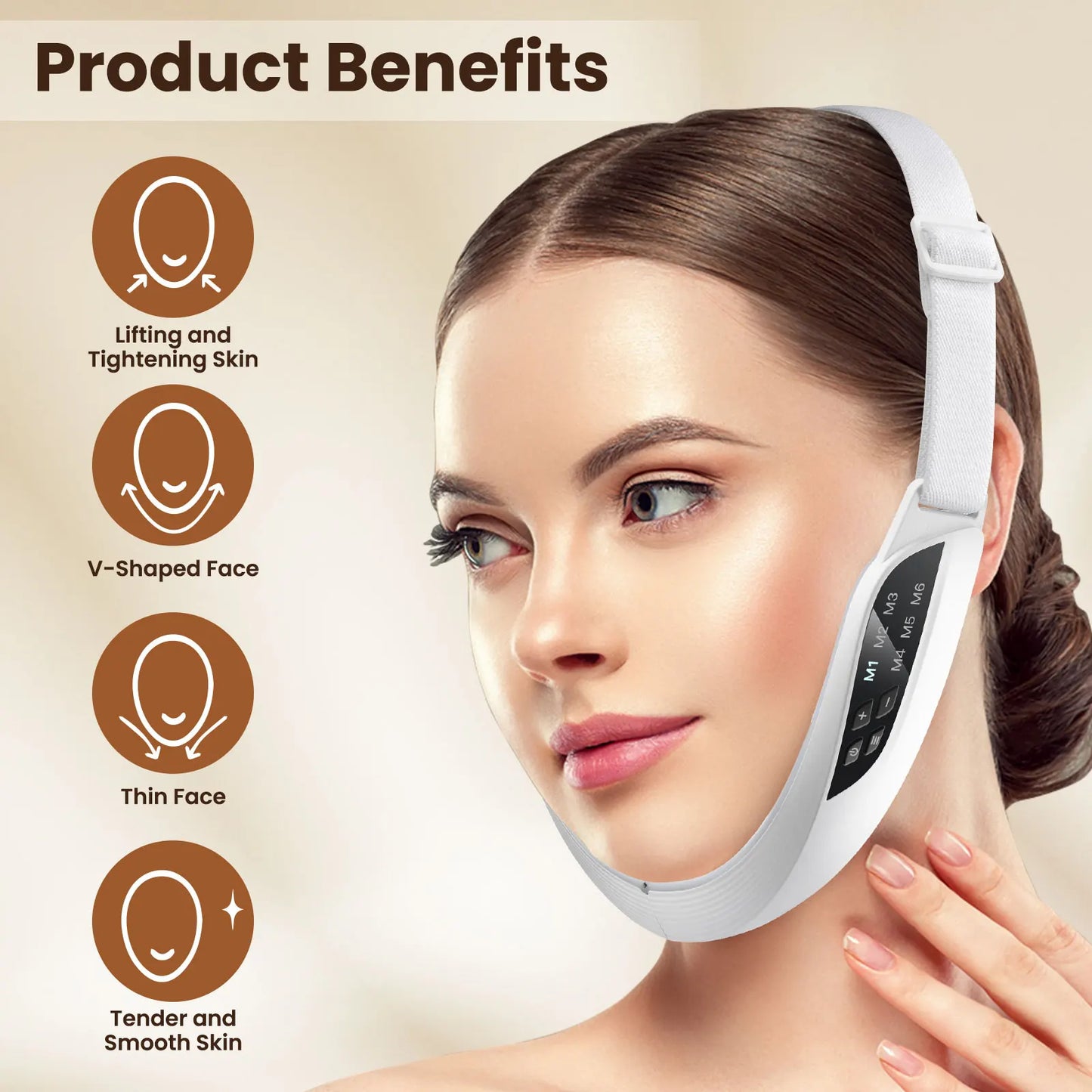 Hailicare Electric V Face Lifting Device With EMS 6 Modes