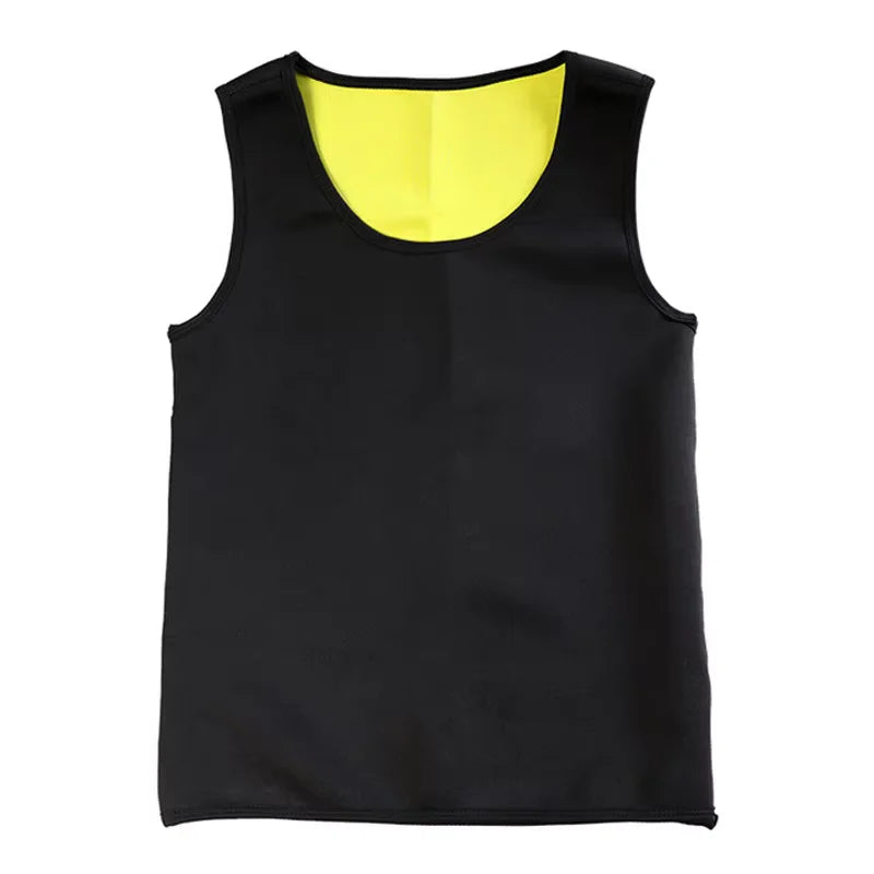 SELUDEECN MoistureWicking Men Training Compression T Shirts Sauna Vest Activewear