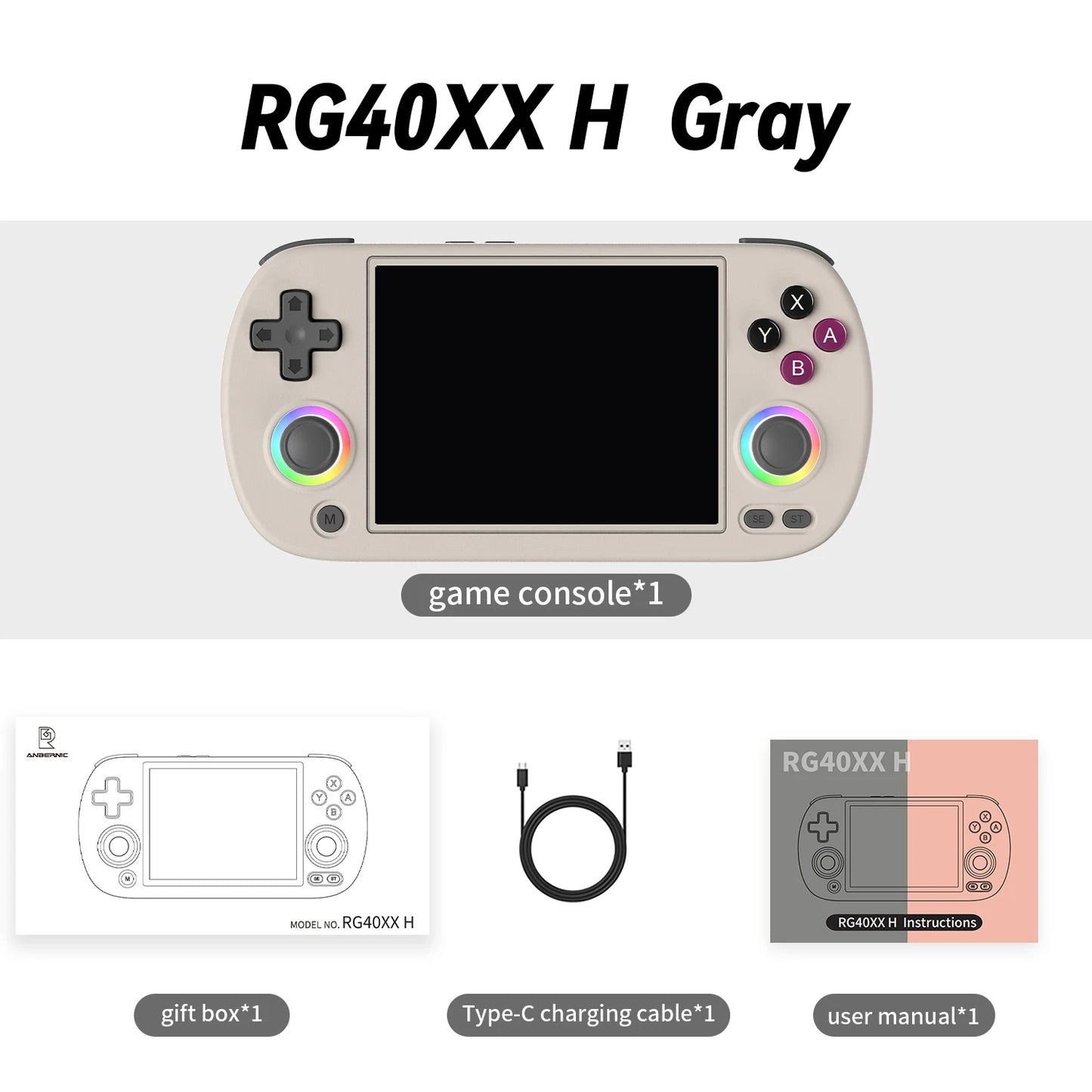 Anbernic RG40XX H Handheld Console With IPS Display 5000 Games