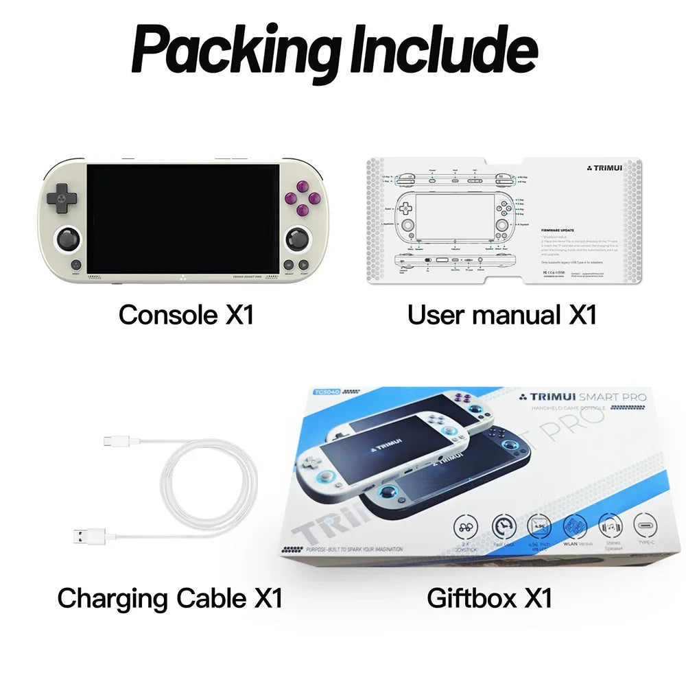TRIMUIC Smart Pro Handheld Game Console Retro Portable Player