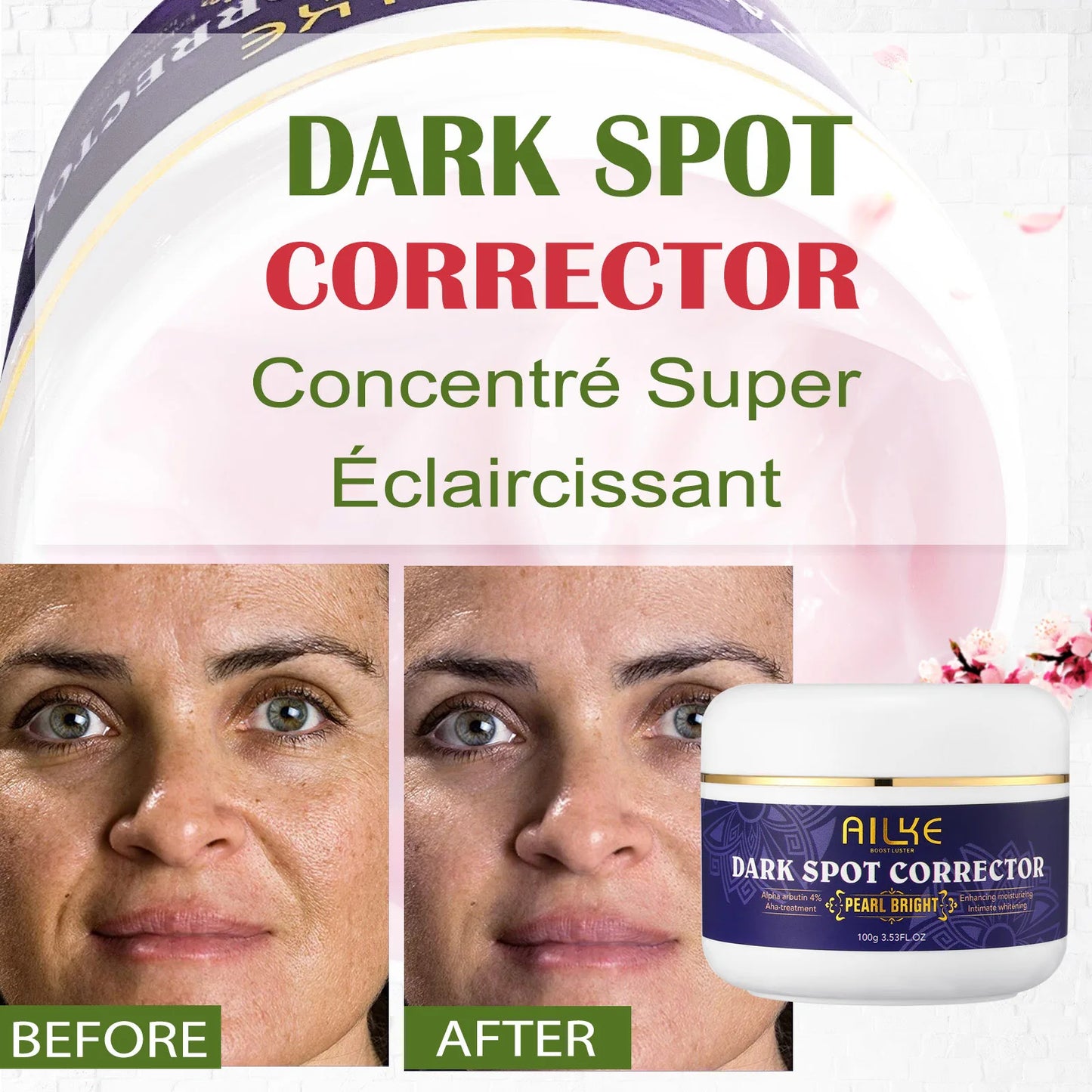 AILKE Double Glutathione Dark Spots Remover Face Cream