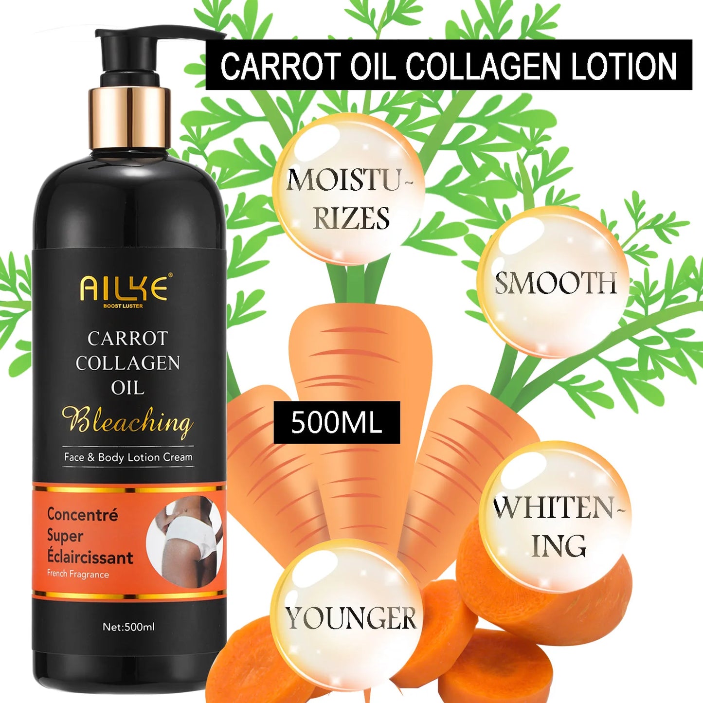 AILKE Collagen Whitening Kit Brightening Moisturizer And Dark Spot Corrector