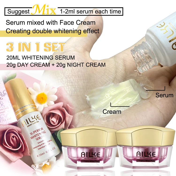 AILKE Whitening Face Cream With Sodium Hyaluronate