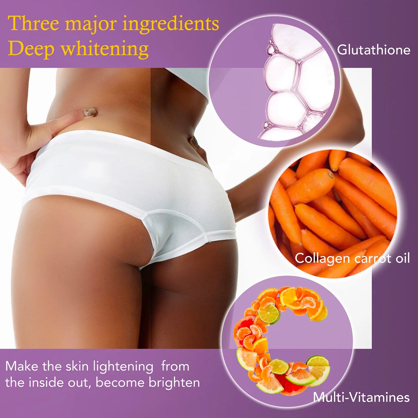 AILKE Whitening Body Lotion With Collagen And Carrot Oil