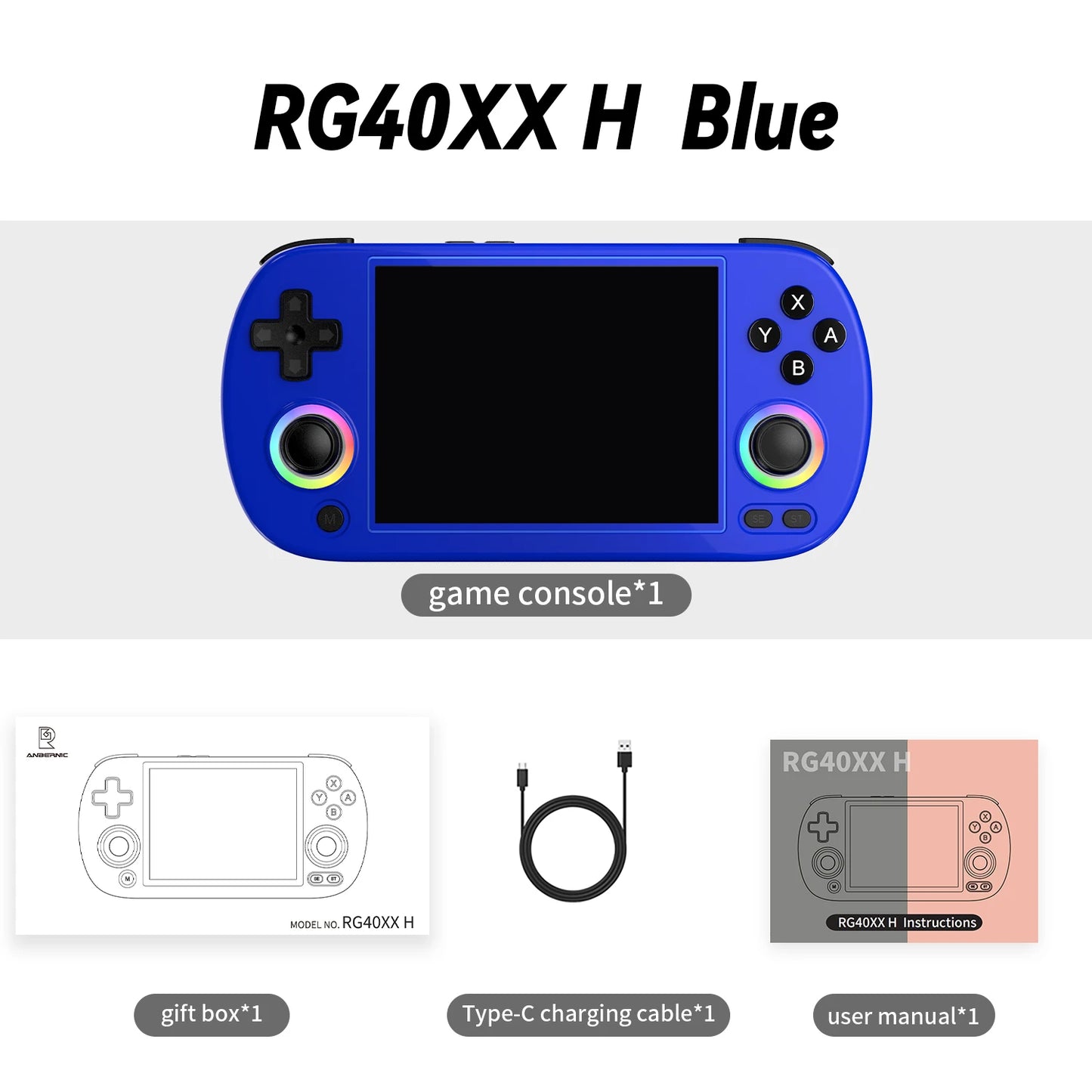 Anbernic RG40XX H Handheld Console With IPS Display 5000 Games