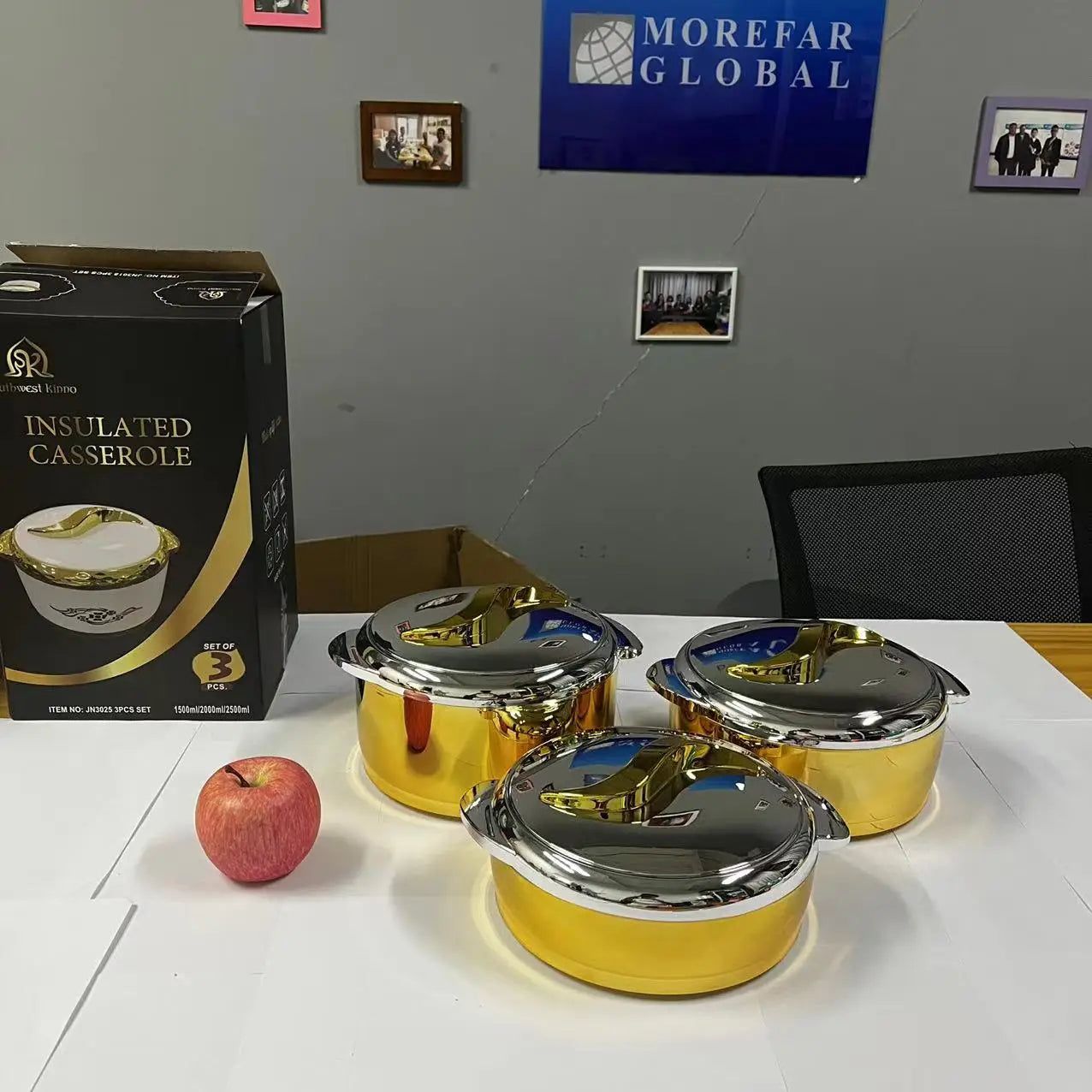 Food Warmer Lunch Box Set 3 Piece Leakproof Containers