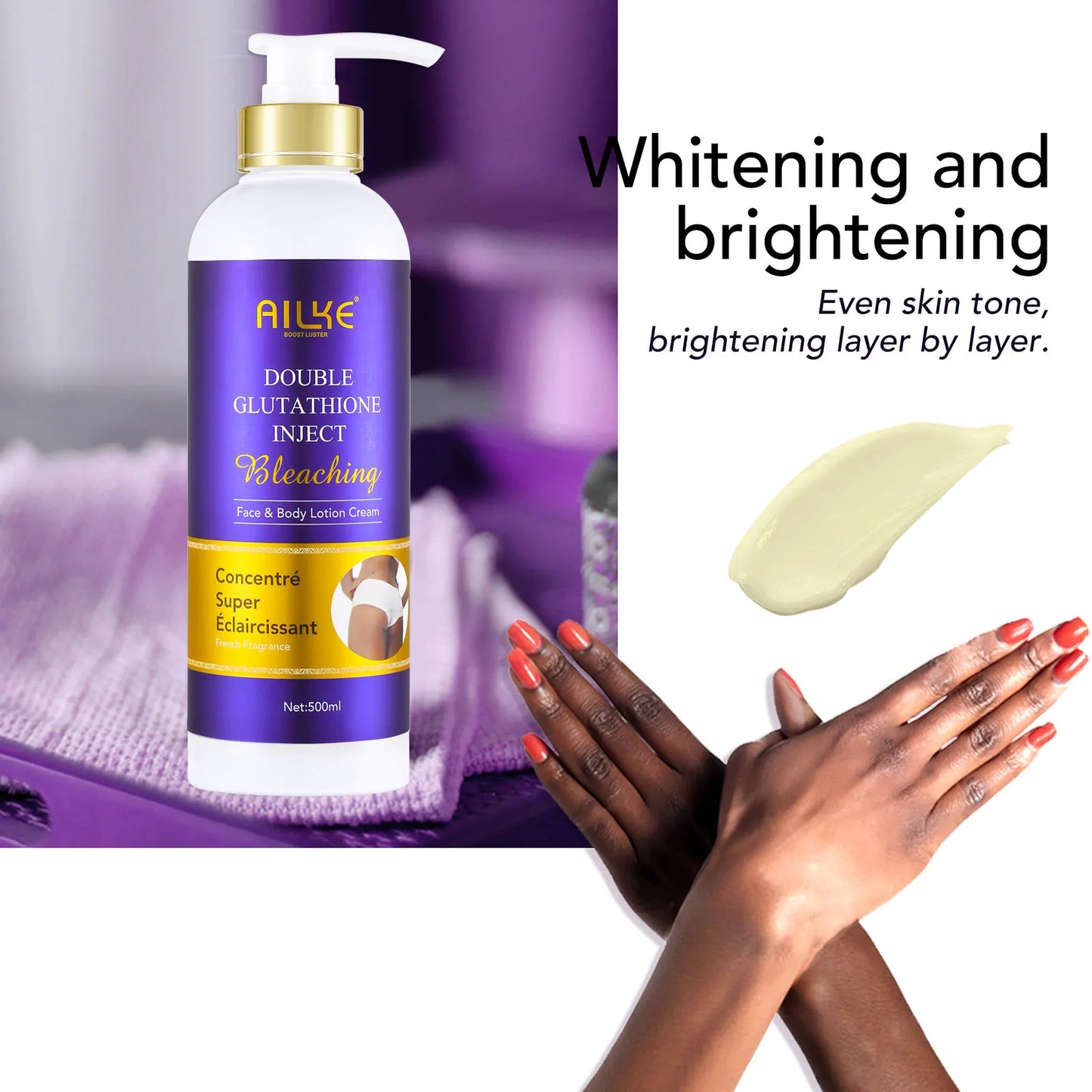 AILKE 5-In-1 Glutathione Skin Care Kit for Women Brightening