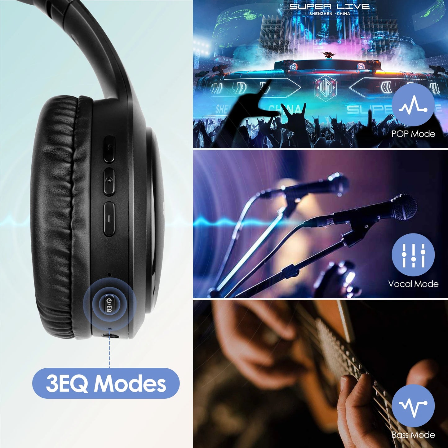 Siindoo JH 919 Wireless Bluetooth Headphones Foldable
