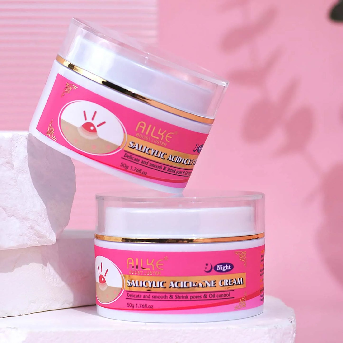 AILKE Natural Skin Glowing Set Whitening Moisturizing Acne