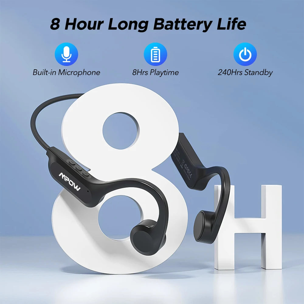 MPOW X14 Bone Conduction Headphones Bluetooth 5.3 Earphones