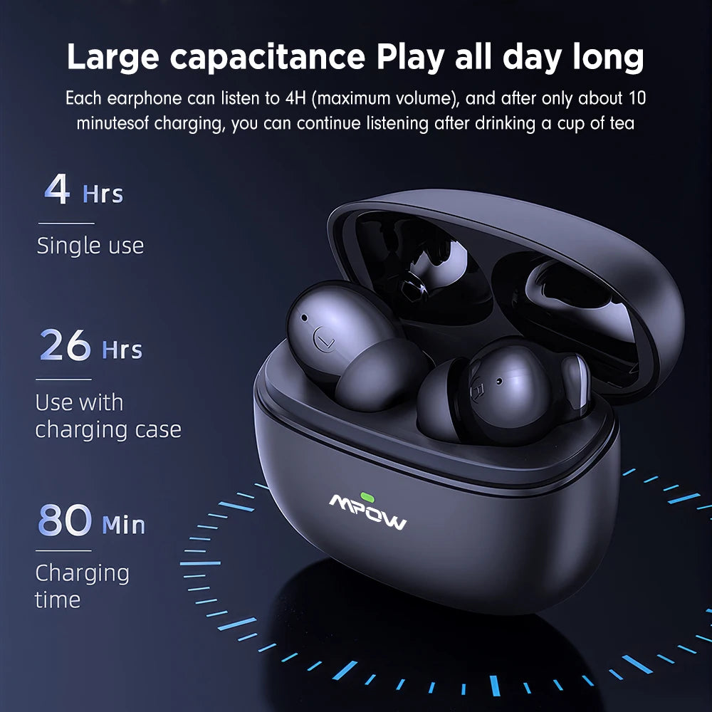 MPOW XY17 ANC Bluetooth Earphones With Dual Mic Elite