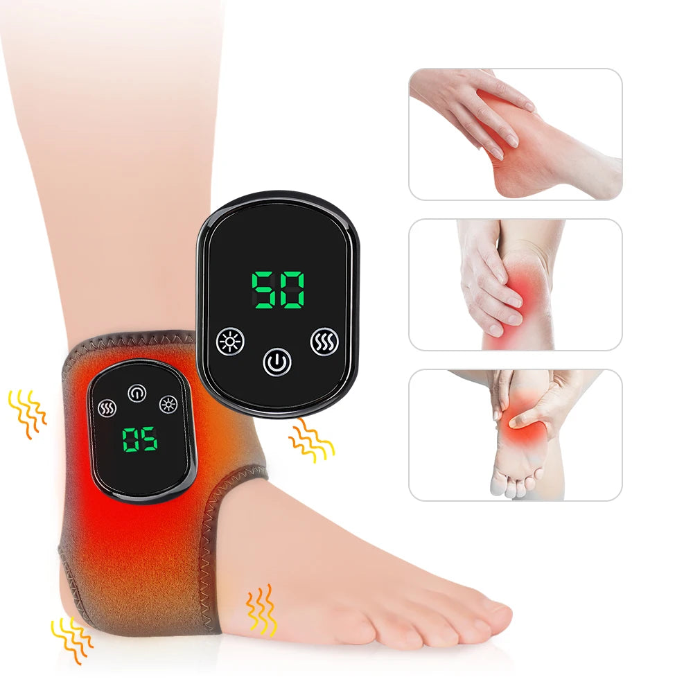 Hailicare Electric Foot Ankle Massager With Heat Vibration