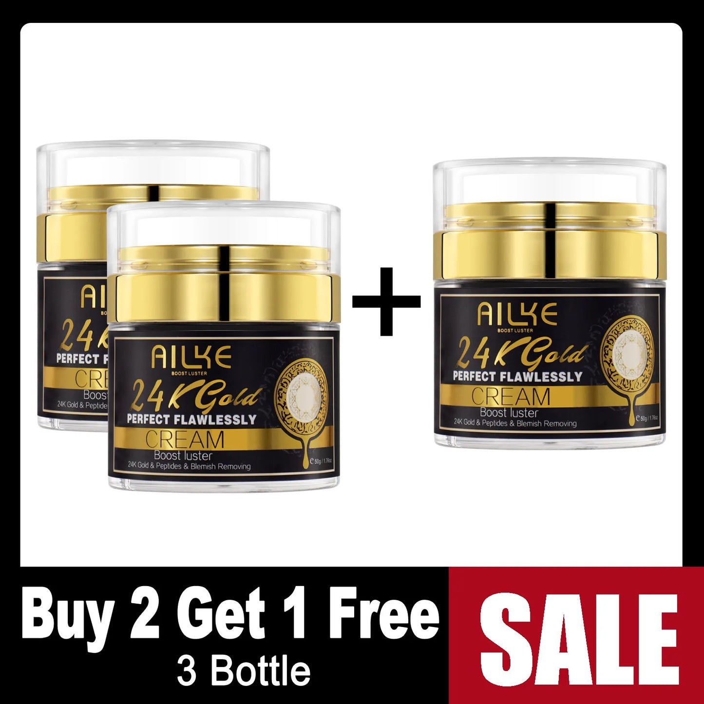 AILKE 24K Whitening Skin Set Cleanser For All Skin Types