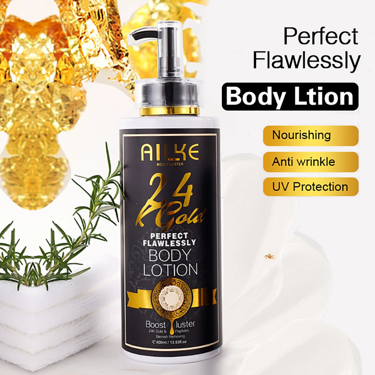 AILKE 24K Whitening Skin Set Cleanser For All Skin Types