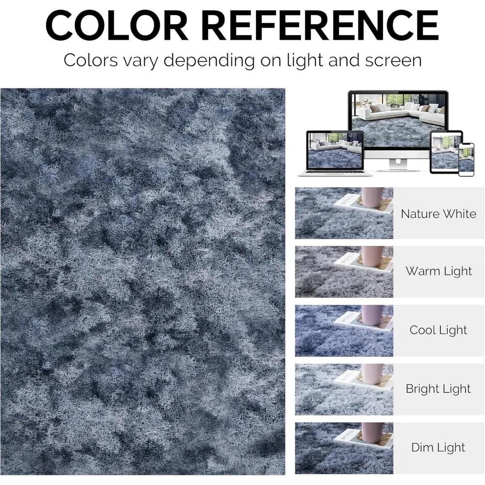 Ultra Plush Shaggy Area Rug For Living Rooms And Bedrooms