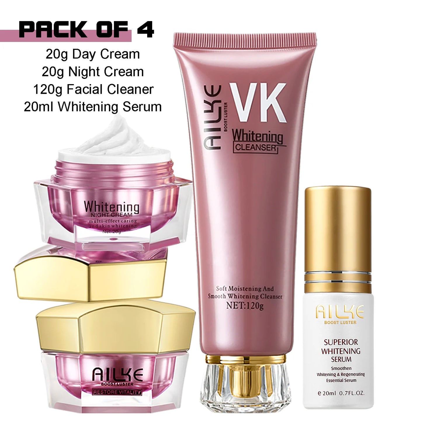 AILKE Lightening Face Cream With Hyaluronic Acid for Radiant Skin