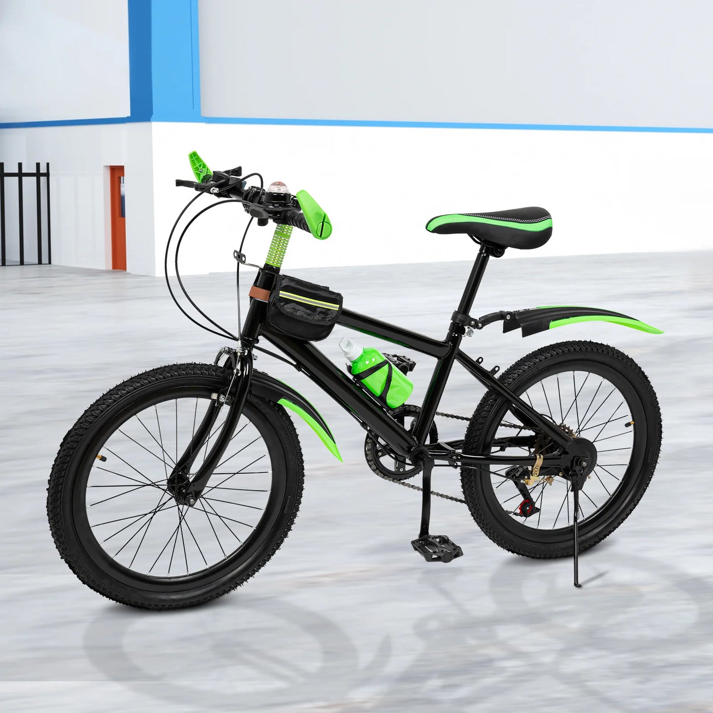 Unisex Kids Mountain Bike With Kettle Holder And Disc Brakes