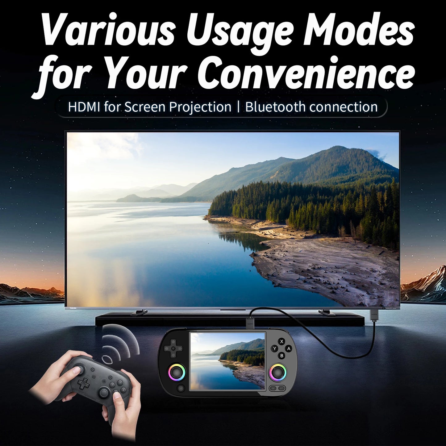 Anbernic RG40XX H Handheld Console With IPS Display 5000 Games