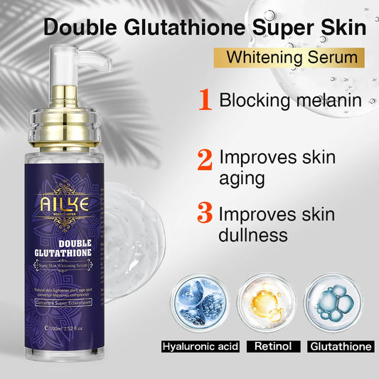 AILKE Glowing Skin Serum With Glutathione Vitamin A C E