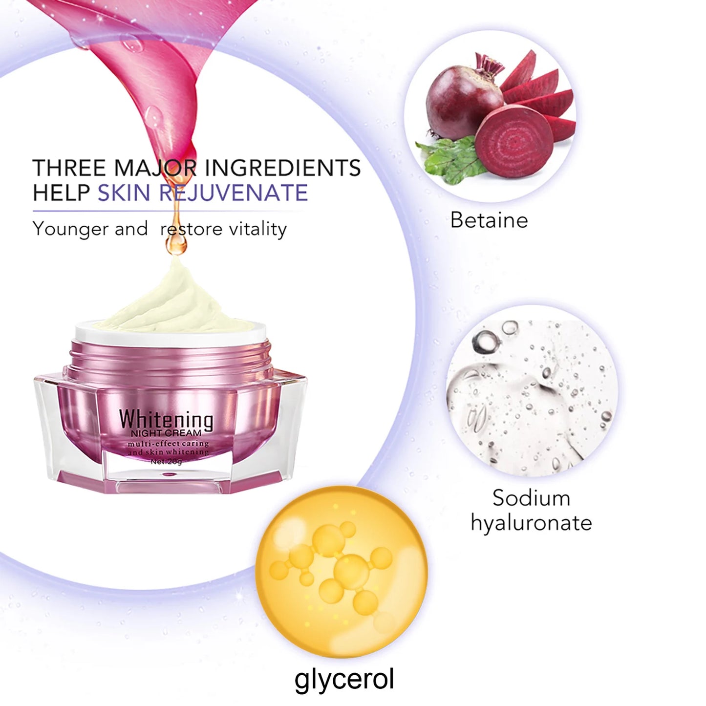 AILKE Whitening Face Cream With Sodium Hyaluronate