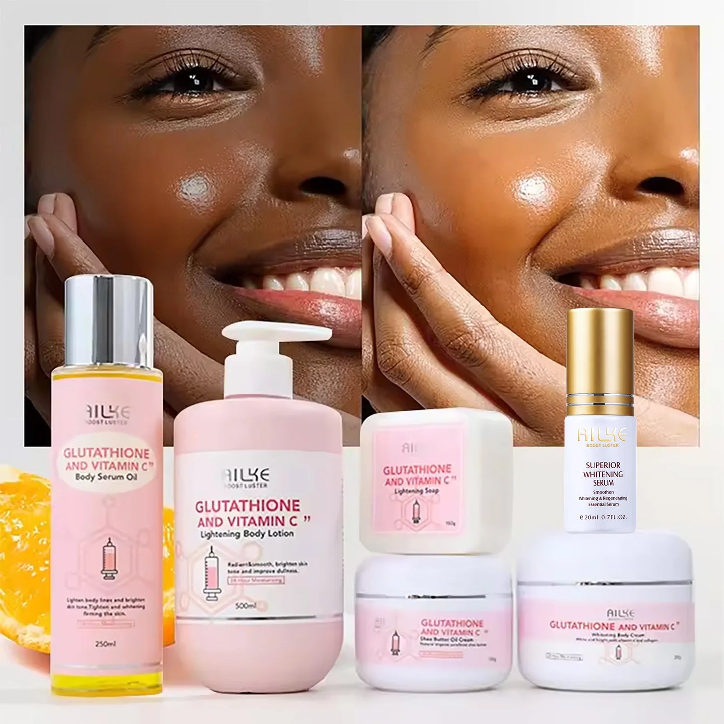 AILKE Vitamin C Brightening Lotion for Hydration and Glowing Skin