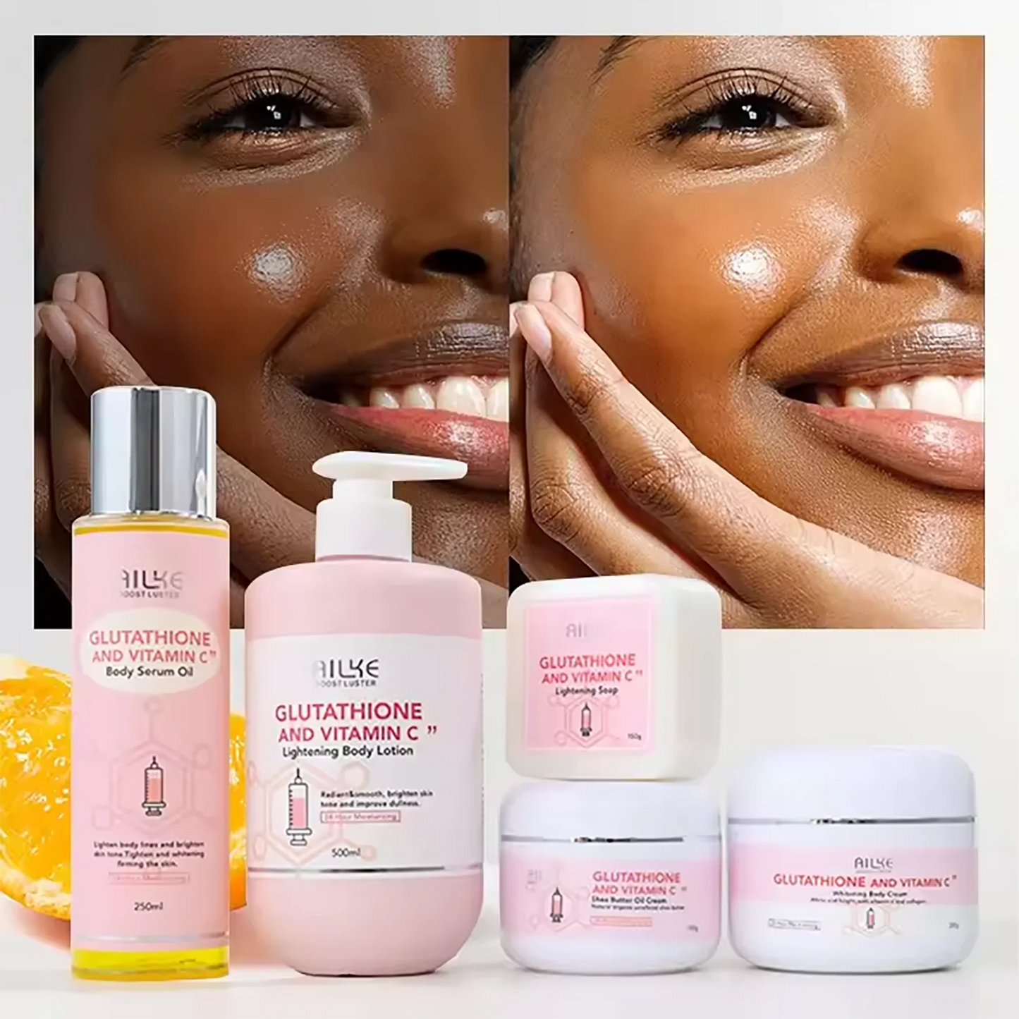 AILKE Vitamin C Brightening Lotion for Hydration and Glowing Skin