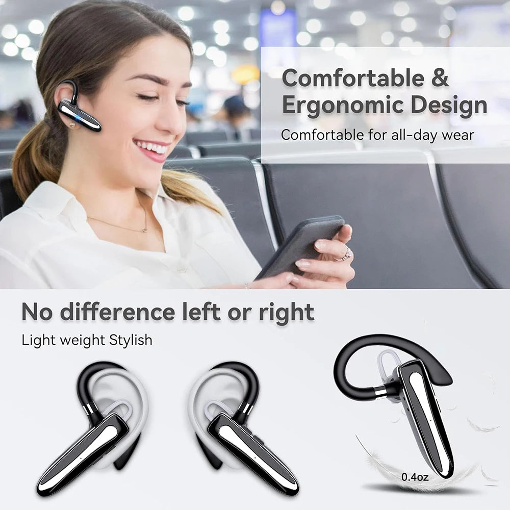 SHUKE Bluetooth Headset Wireless Earphones With 8 Hour Talk