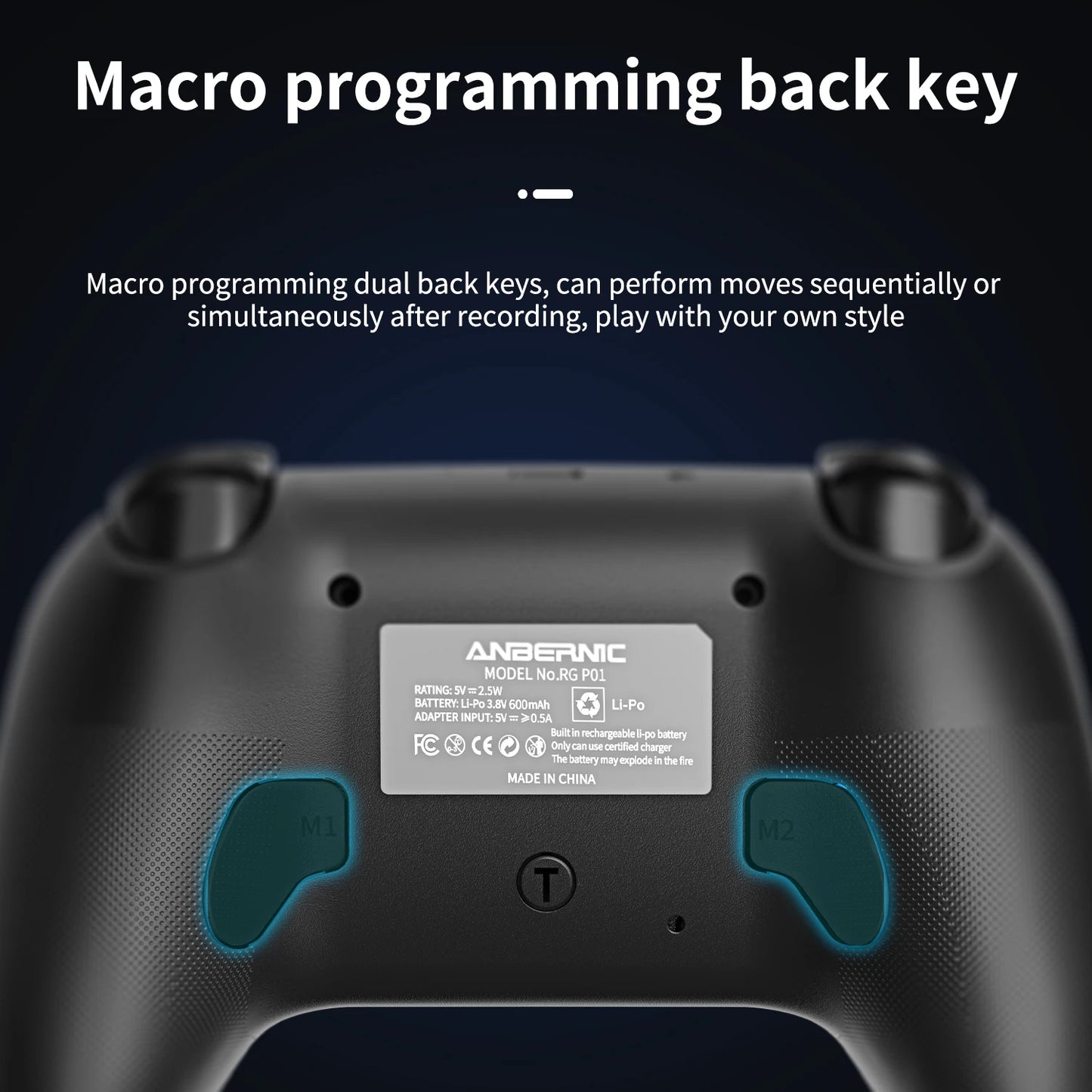 Anbernic RG P01 Retro Games Controller Wired Wireless Gamepad