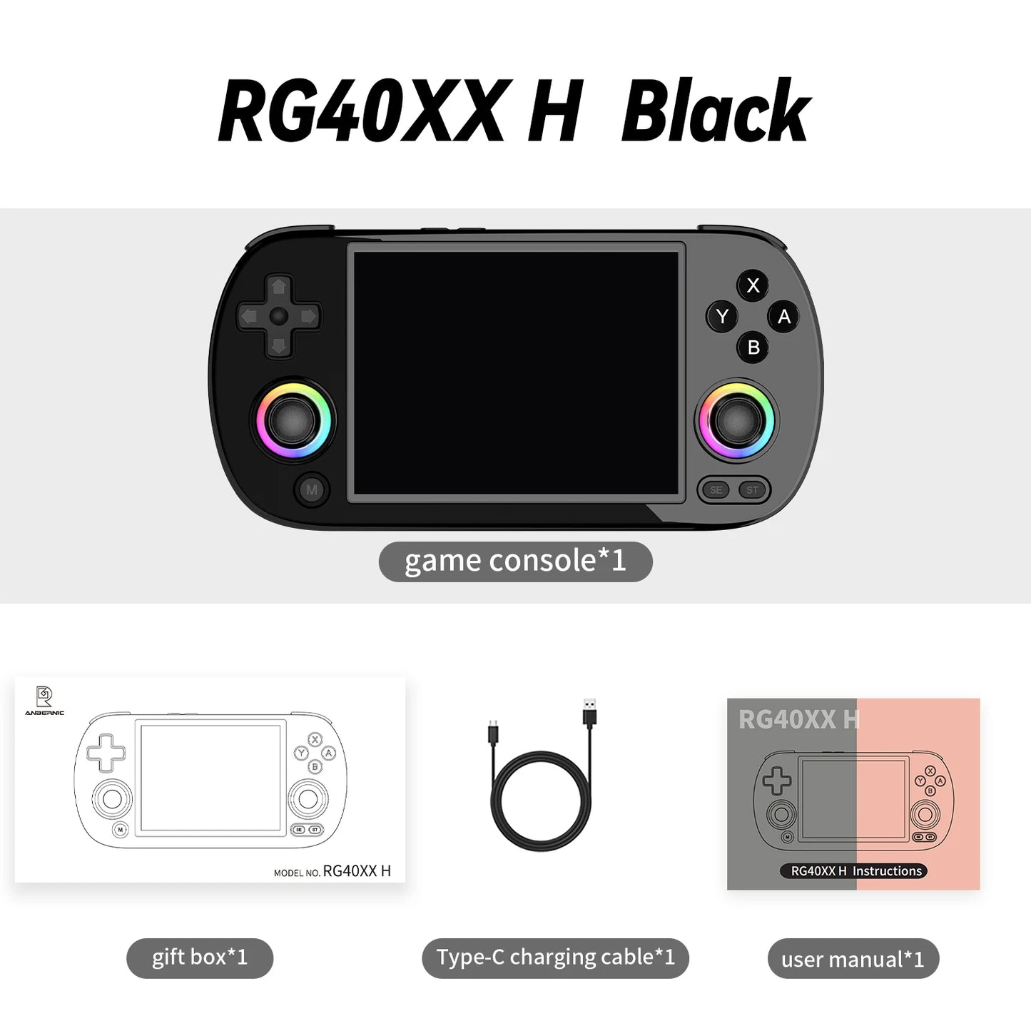 Anbernic RG40XX H Handheld Console With IPS Display 5000 Games
