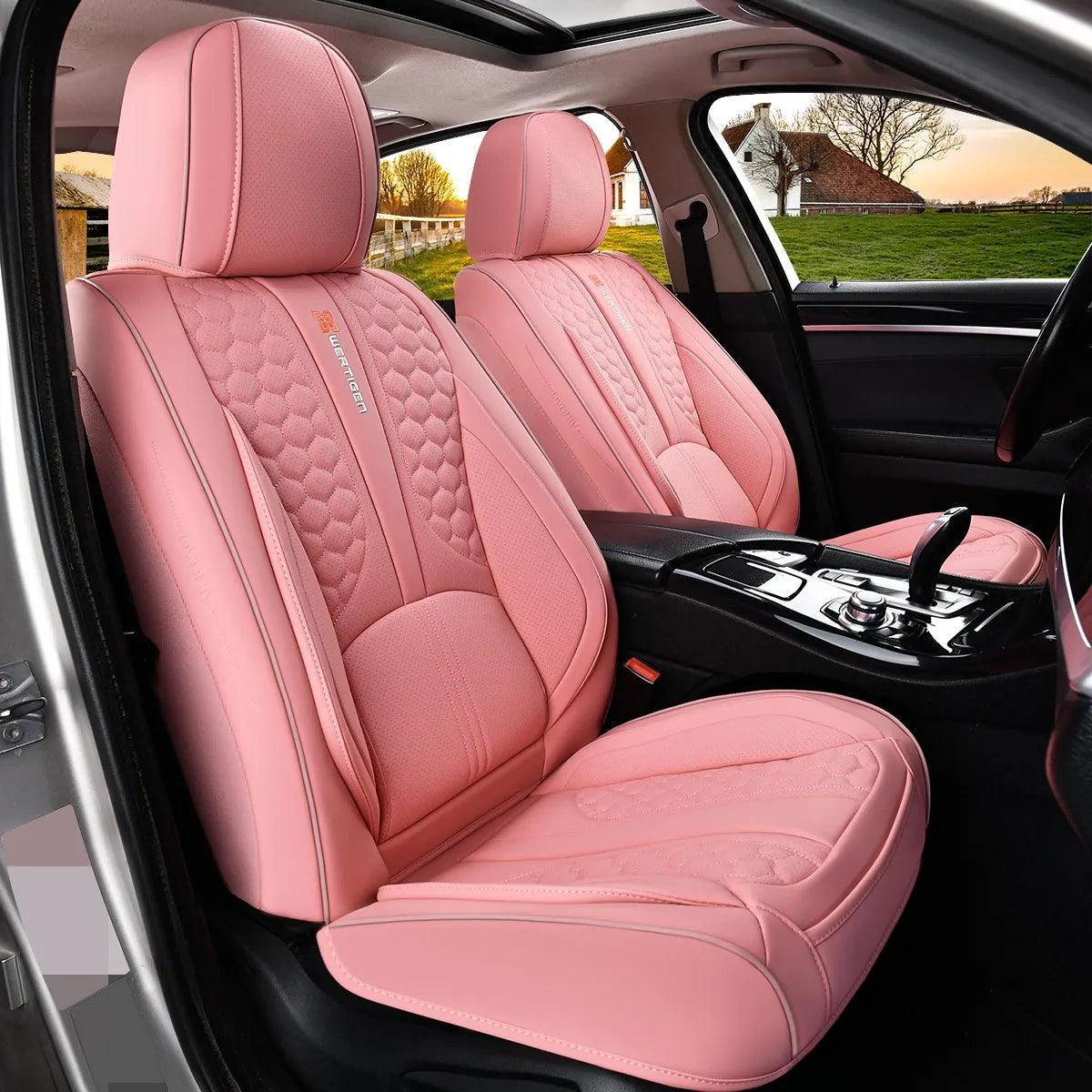 Waterproof Leather Car Seat Covers Universal Fit All Weather Protection