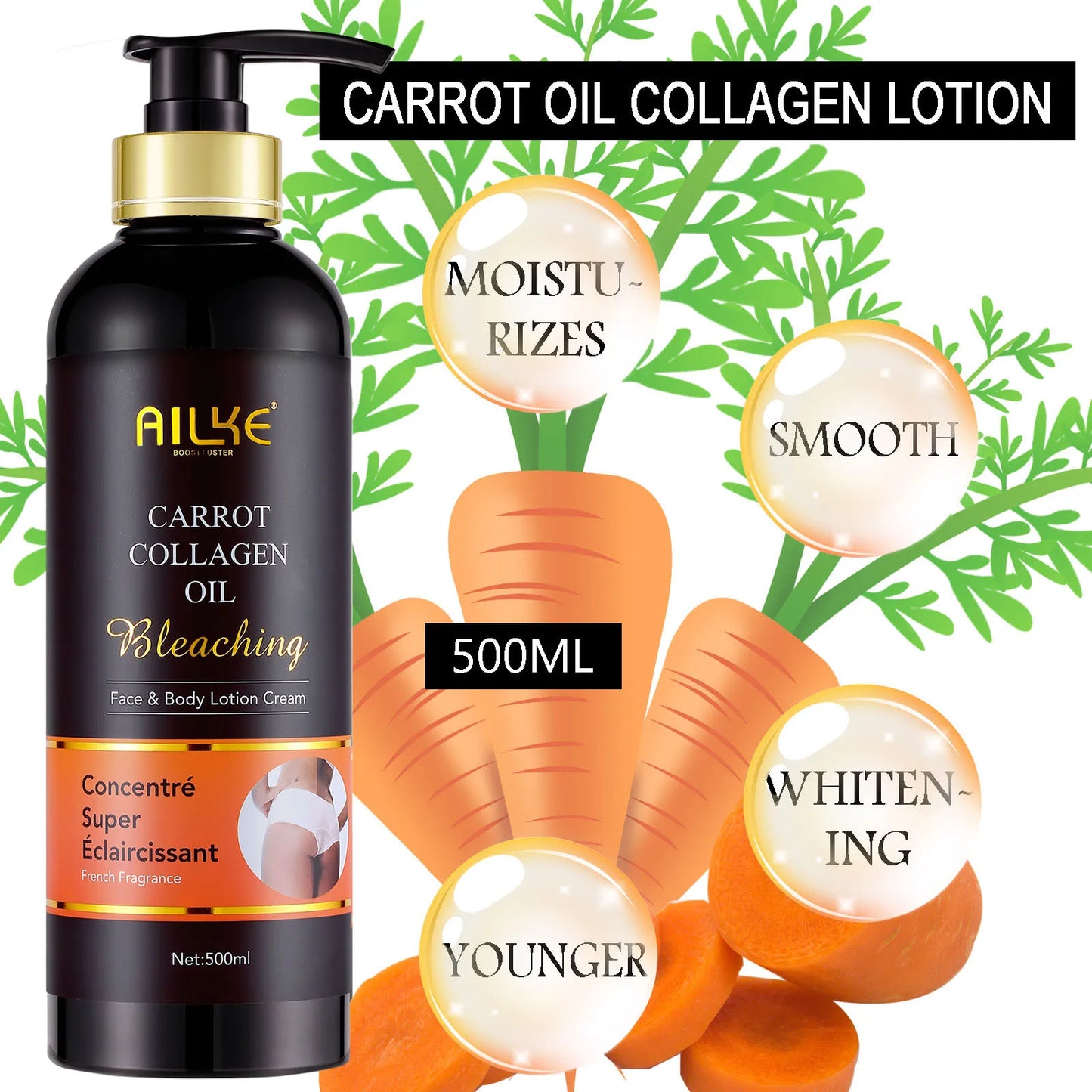 AILKE Collagen Whitening Kit Brightening Moisturizer And Dark Spot Corrector