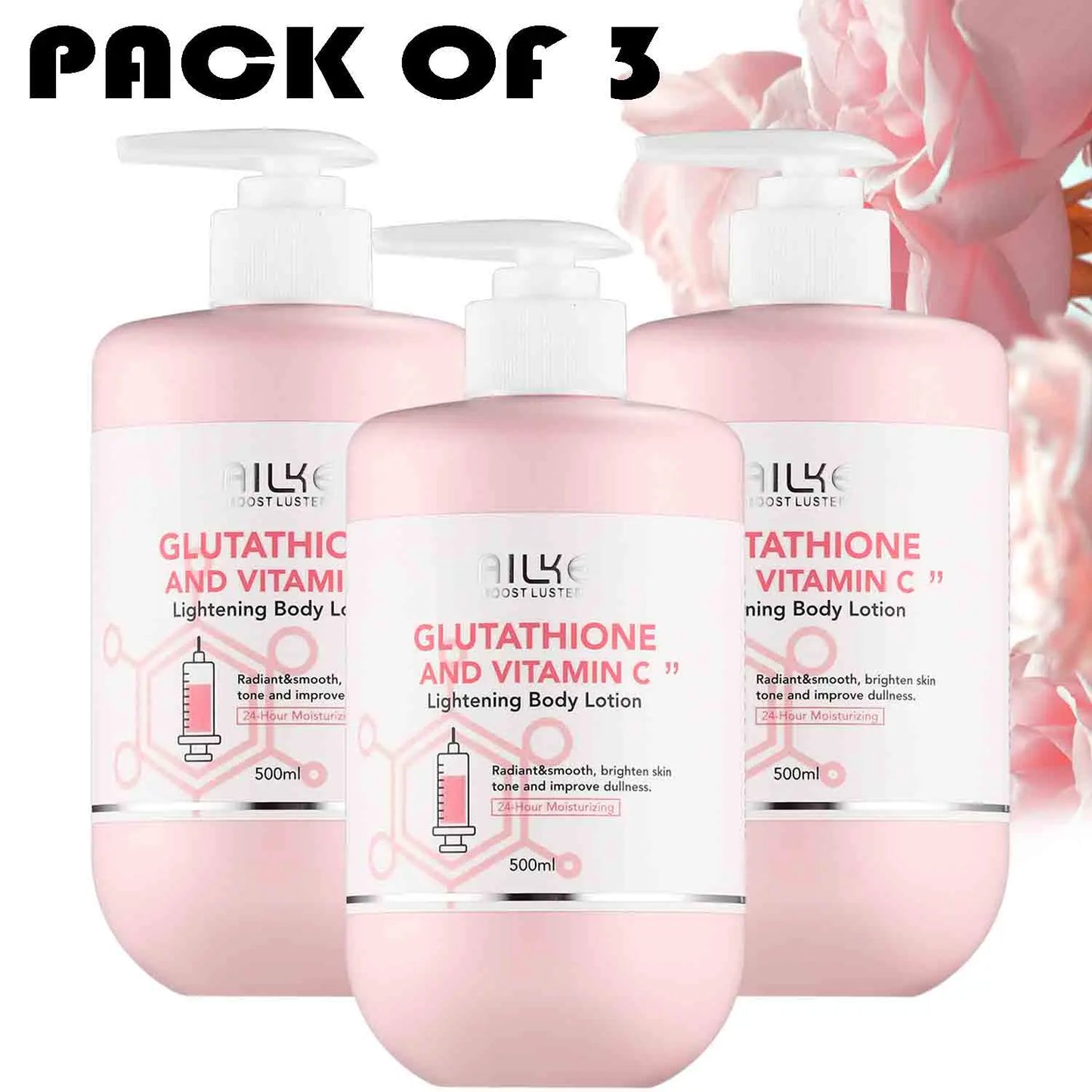 AILKE Vitamin C Brightening Lotion for Hydration and Glowing Skin