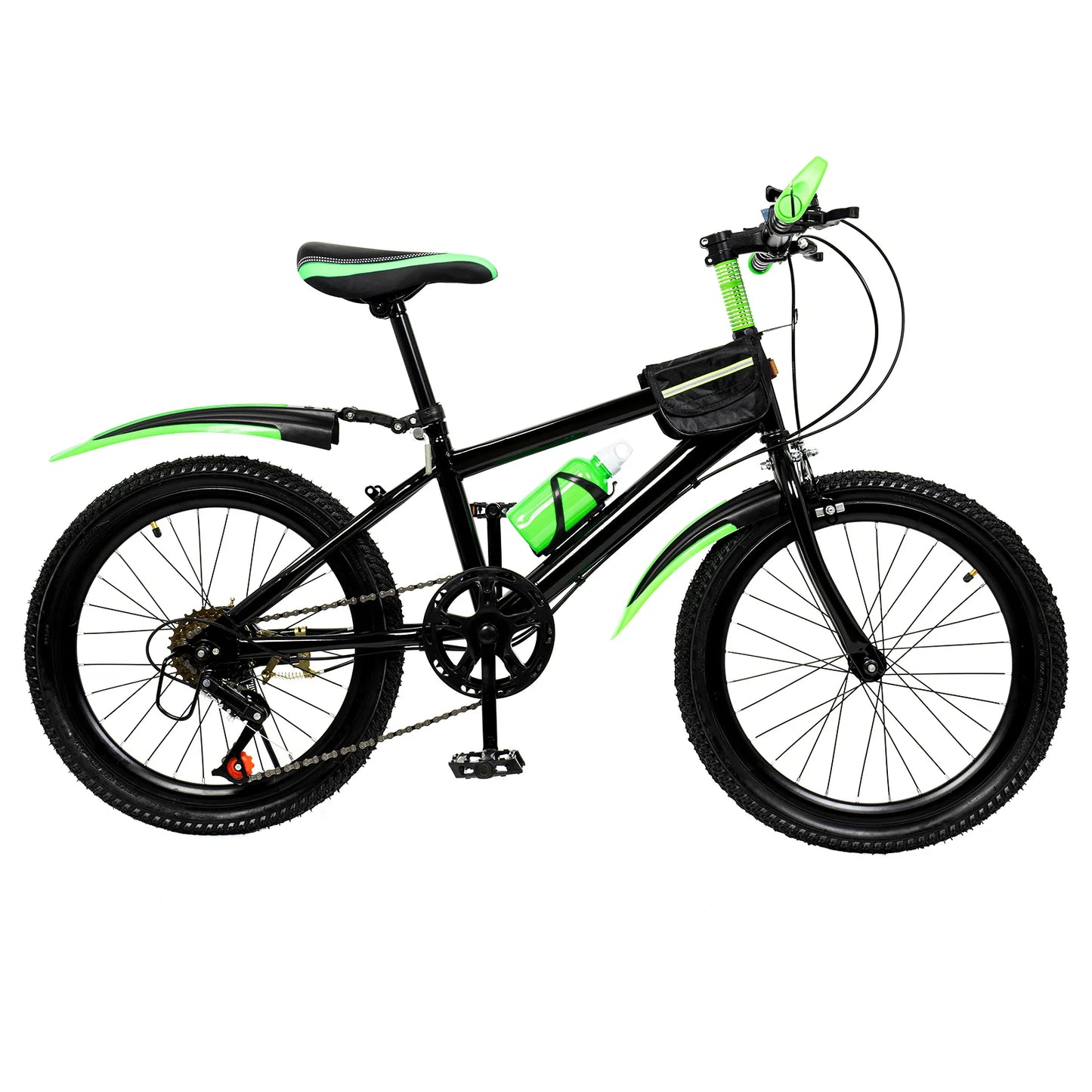 Unisex Kids Mountain Bike With Kettle Holder And Disc Brakes
