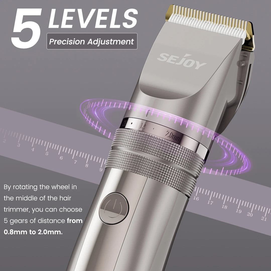 SEJOY Electric Hair Trimmer for Men Cordless Rechargeable Shaver