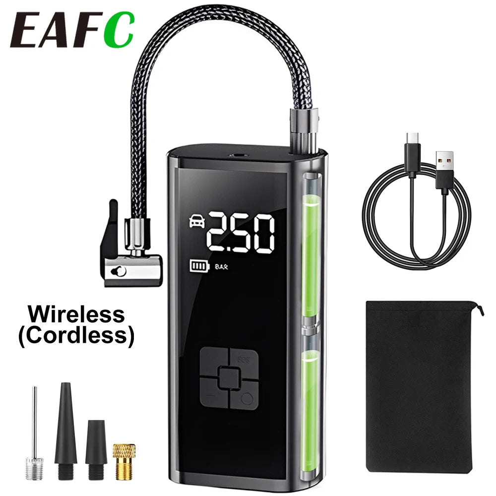 EAFC 12V Car Tire Inflator High Precision Electric Air Compressor