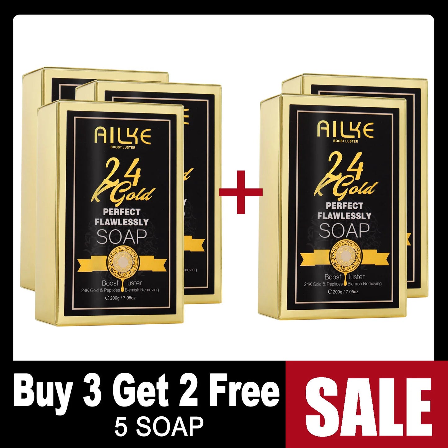 AILKE 24K Whitening Skin Set Cleanser For All Skin Types