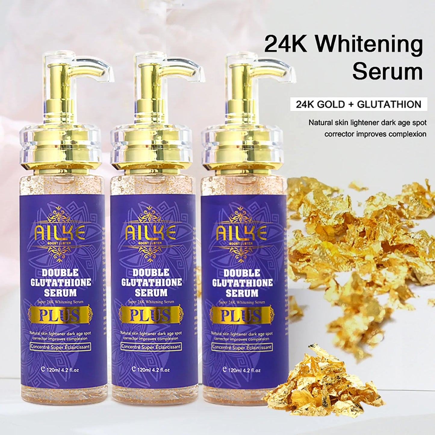 AILKE Skin Lightening Serum For Face And Body With Glutathione