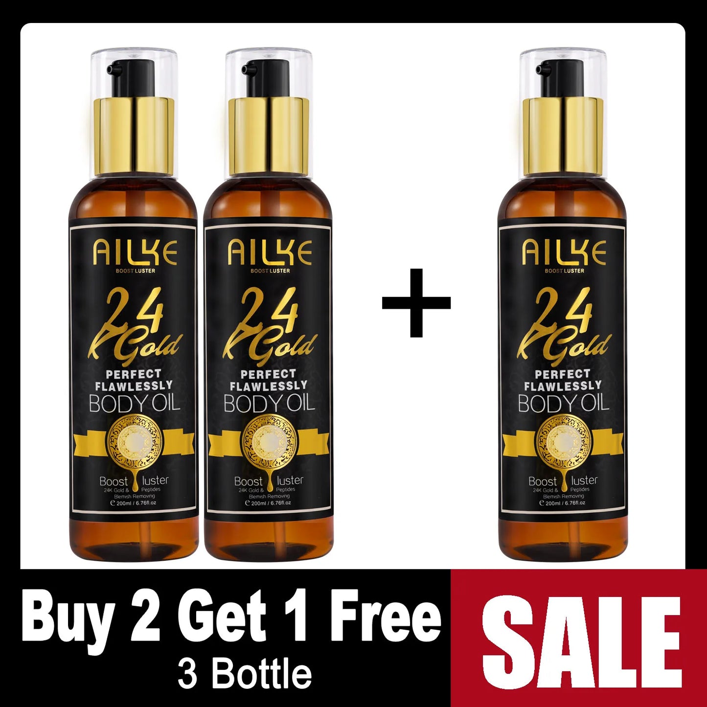 AILKE 24K Whitening Skin Set Cleanser For All Skin Types