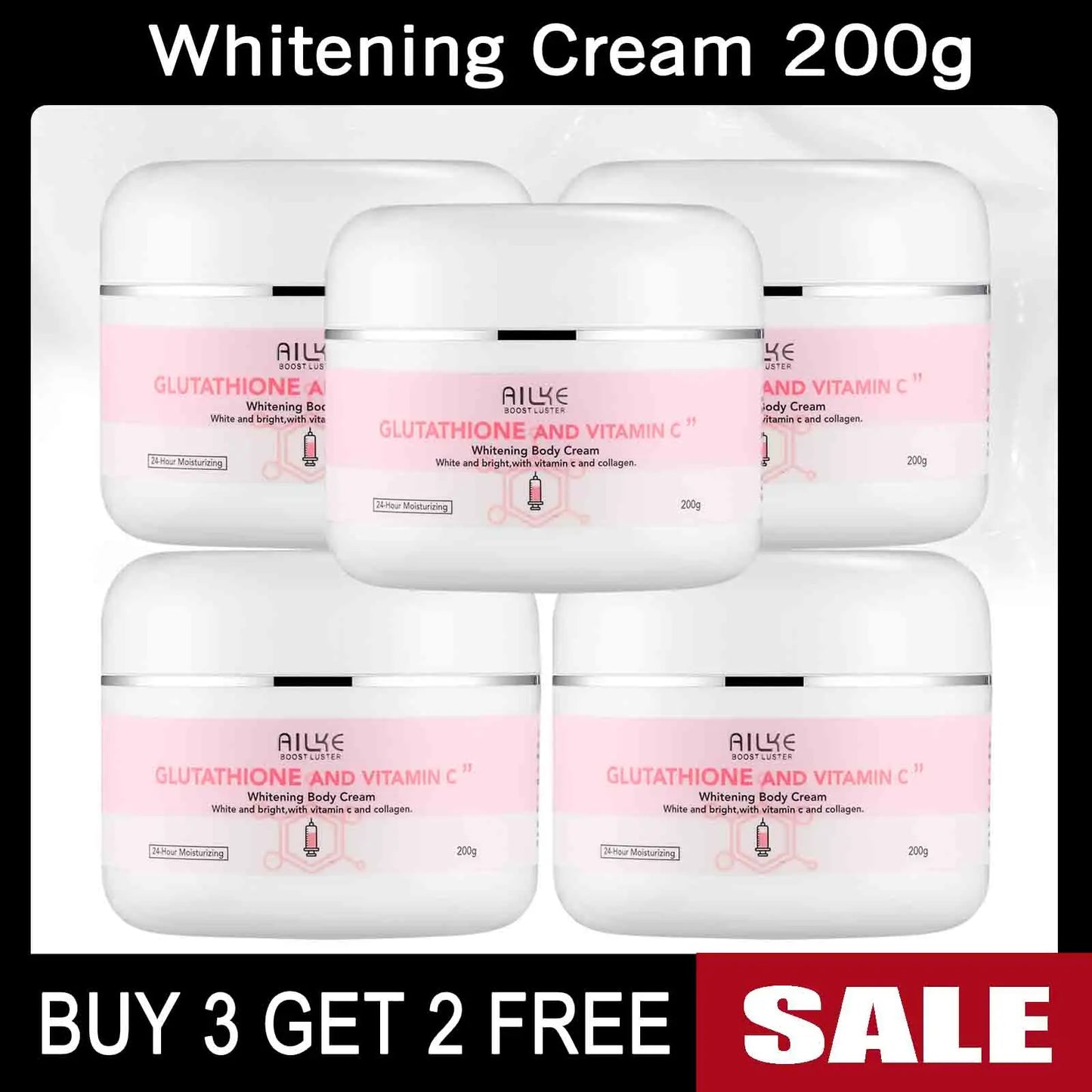 AILKE Whitening Glutathione Vitamin C Facial Skin Care Set