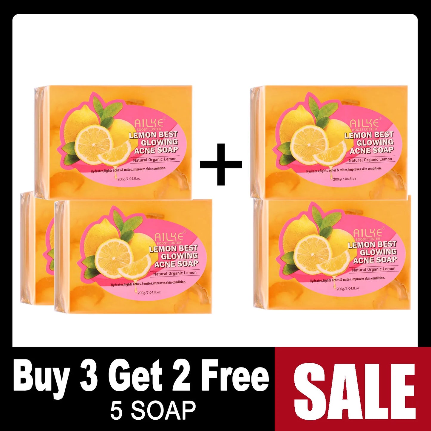 AILKE Natural Skin Glowing Set Whitening Moisturizing Acne