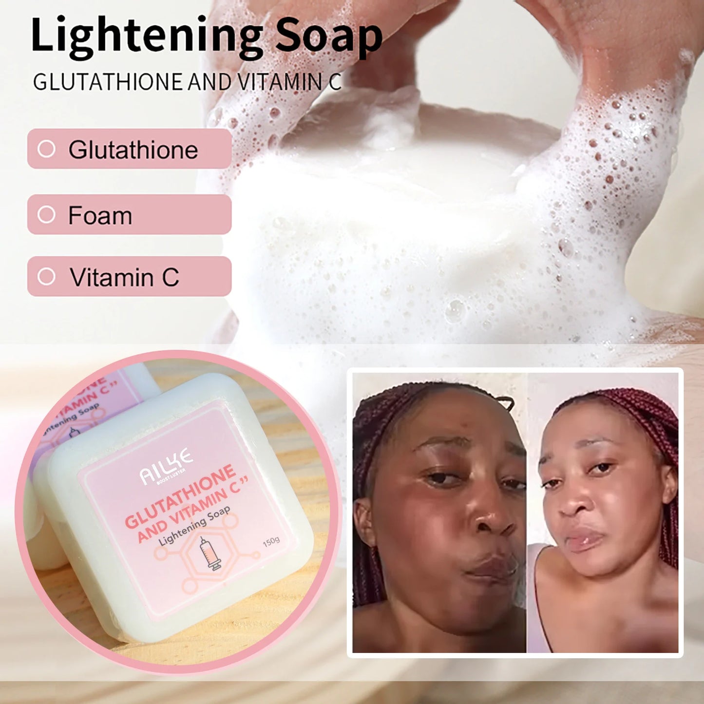 AILKE Whitening Glutathione Vitamin C Facial Skin Care Set