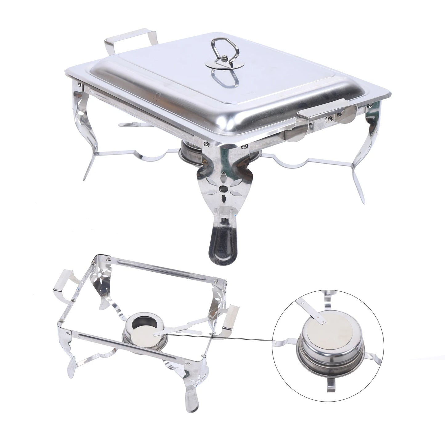 Hign-concerned Food Warmer Chafing Dish Stainless Steel Buffet Container