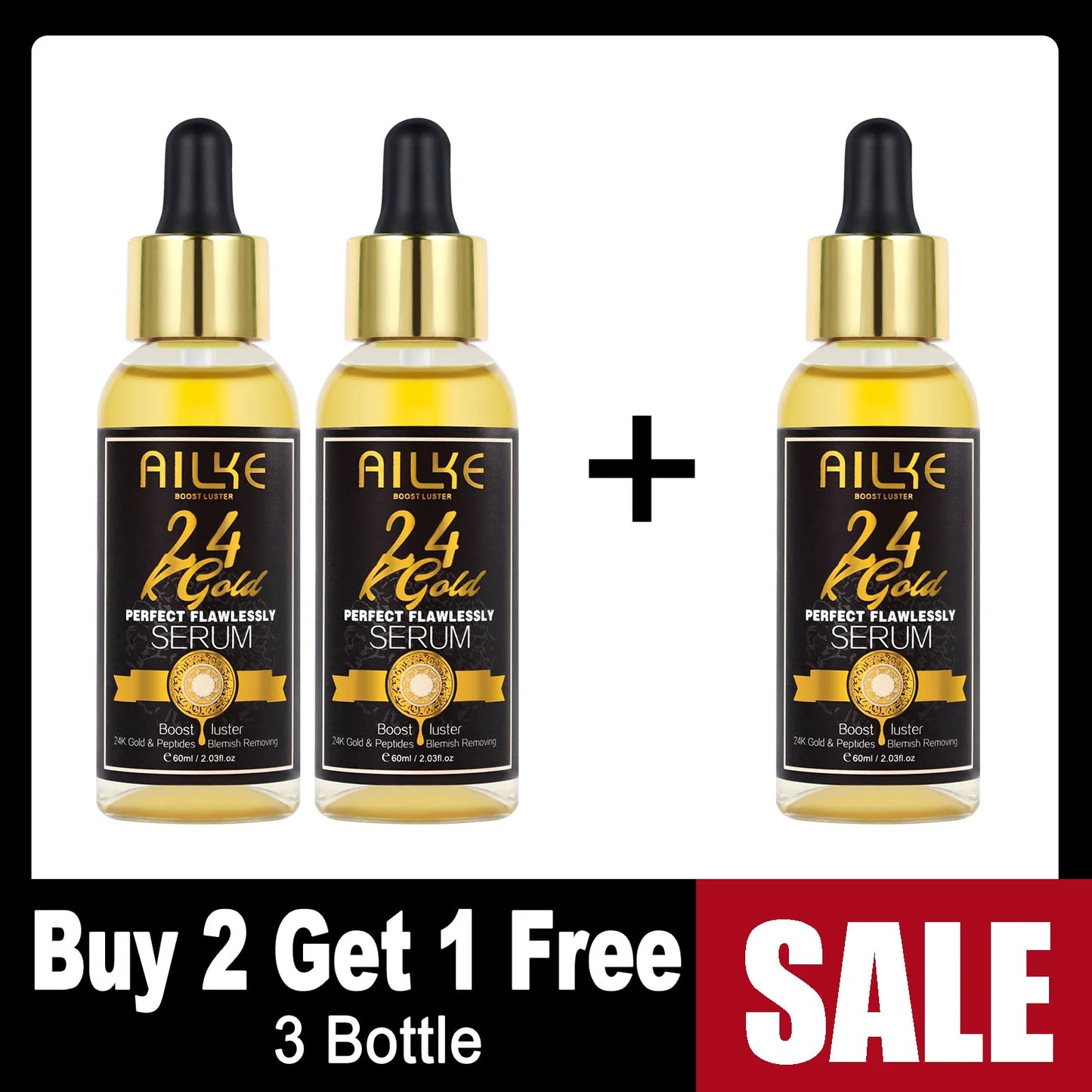 AILKE 24K Whitening Skin Set Cleanser For All Skin Types
