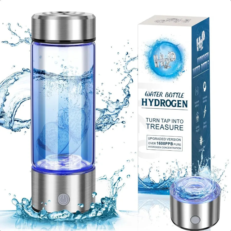 Hydrogen Water Bottle Ionizer With SPE PEM Tech Portable