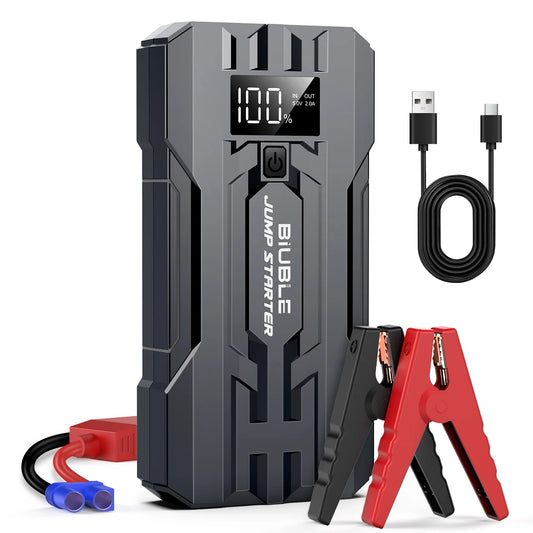 BIUBLE Car Jump Starter 3000A Peak 25000mAh Booster Battery Charger