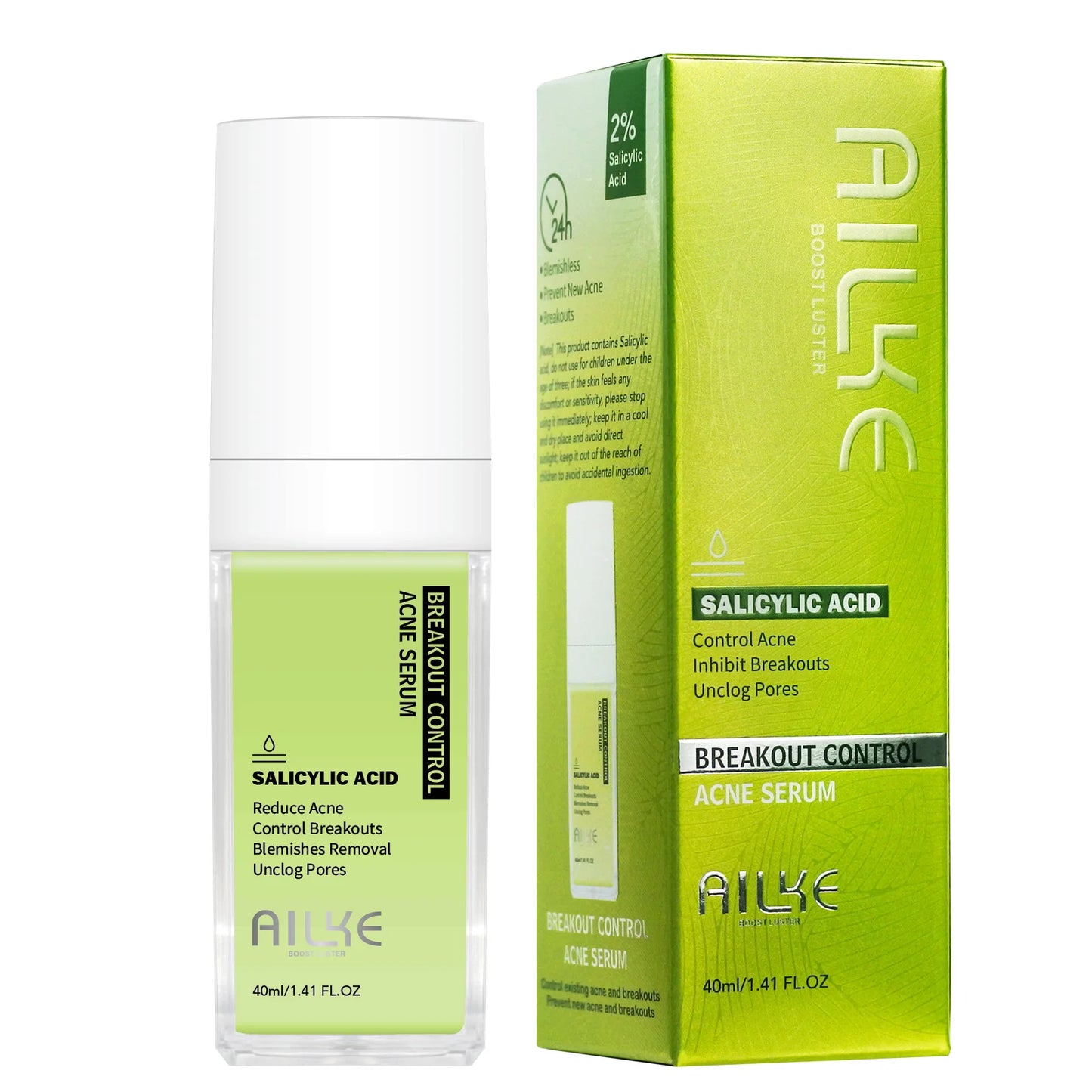 AILKE Organic Anti Acne Cleansing Set For All Skin Types