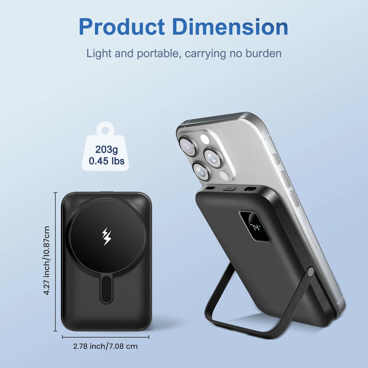 Magnetic Power Bank 10000mAh Wireless Charger 20W Fast Charging Portable External Battery For iPhone 15 14 13 12 Series