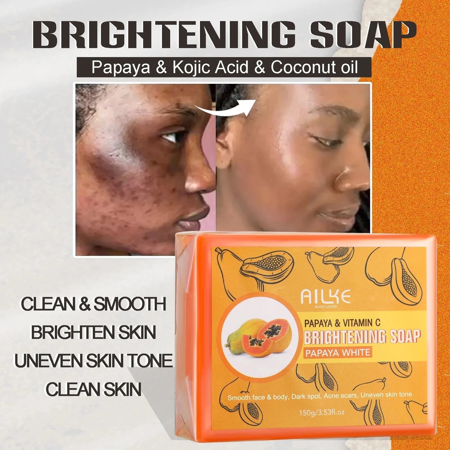 AILKE 5-In-1 Glutathione Skin Care Kit for Women Brightening